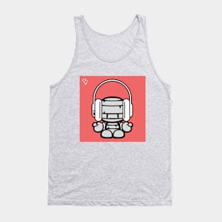 Meditating Mummy Listening To Music Tank Top